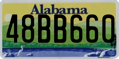 AL license plate 48BB660