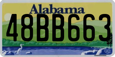 AL license plate 48BB663
