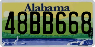 AL license plate 48BB668