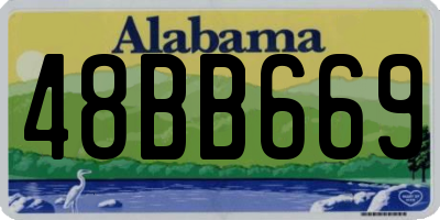 AL license plate 48BB669
