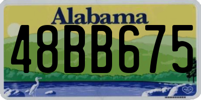 AL license plate 48BB675