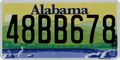 AL license plate 48BB678