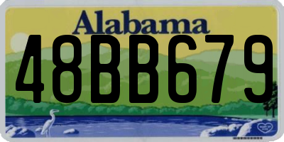 AL license plate 48BB679