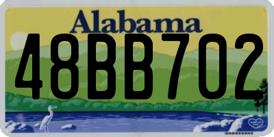 AL license plate 48BB702