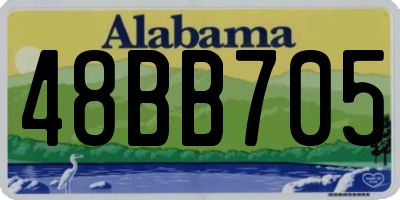 AL license plate 48BB705