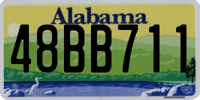 AL license plate 48BB711