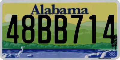 AL license plate 48BB714