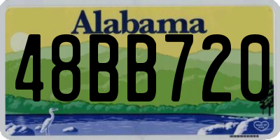 AL license plate 48BB720