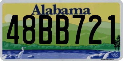 AL license plate 48BB721