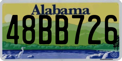 AL license plate 48BB726