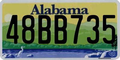 AL license plate 48BB735