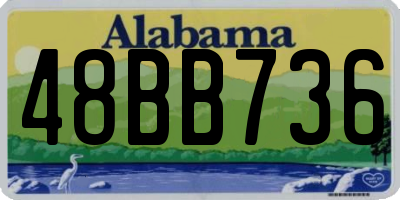AL license plate 48BB736