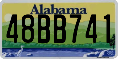 AL license plate 48BB741