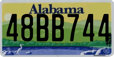AL license plate 48BB744