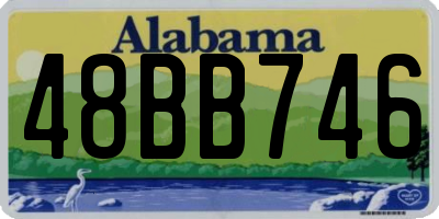 AL license plate 48BB746