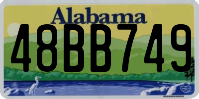 AL license plate 48BB749