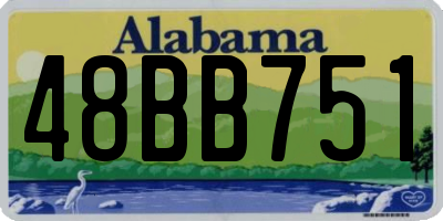 AL license plate 48BB751