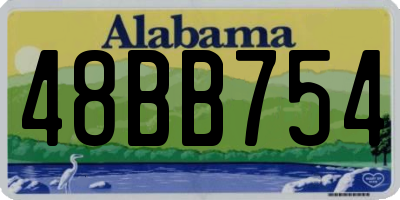 AL license plate 48BB754