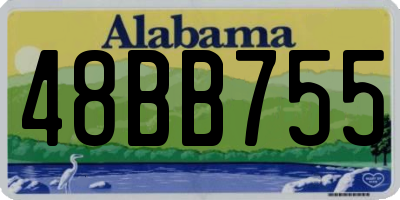 AL license plate 48BB755