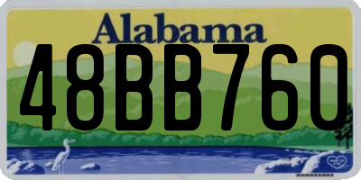 AL license plate 48BB760