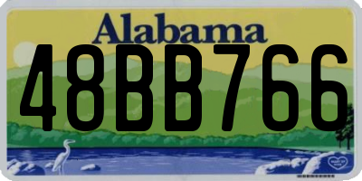 AL license plate 48BB766