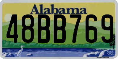 AL license plate 48BB769