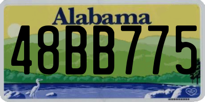 AL license plate 48BB775