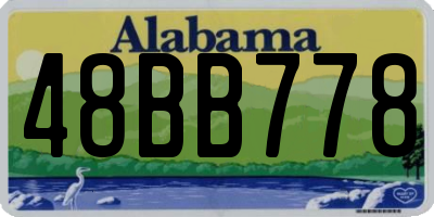 AL license plate 48BB778