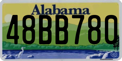 AL license plate 48BB780