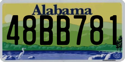 AL license plate 48BB781