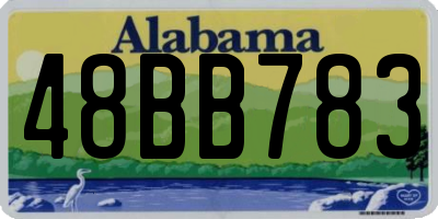 AL license plate 48BB783