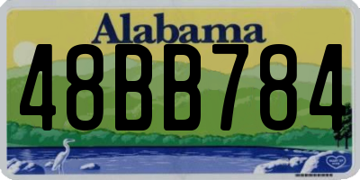 AL license plate 48BB784