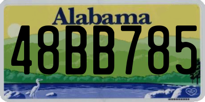 AL license plate 48BB785