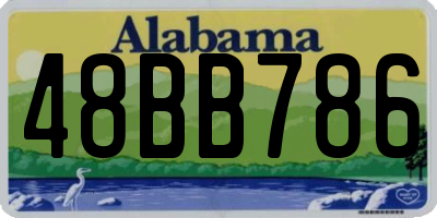 AL license plate 48BB786