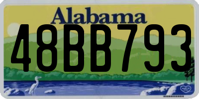 AL license plate 48BB793