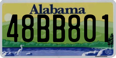 AL license plate 48BB801