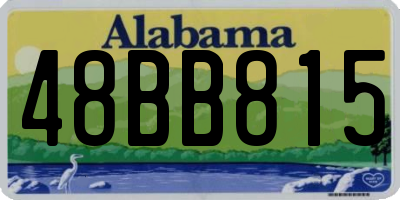 AL license plate 48BB815