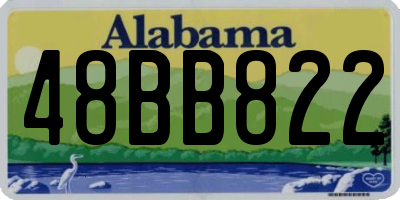 AL license plate 48BB822
