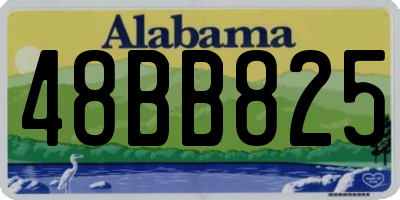 AL license plate 48BB825