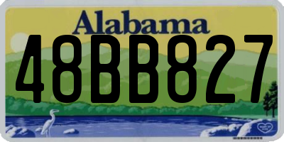 AL license plate 48BB827