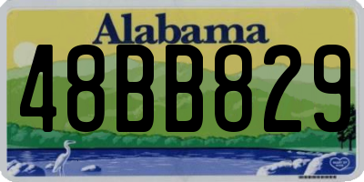 AL license plate 48BB829