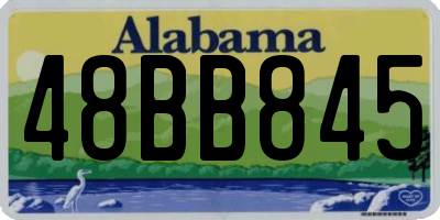 AL license plate 48BB845