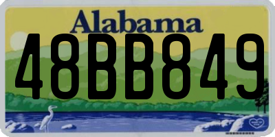 AL license plate 48BB849
