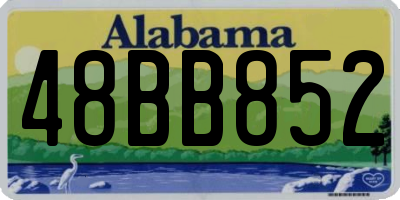 AL license plate 48BB852