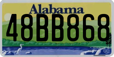 AL license plate 48BB868