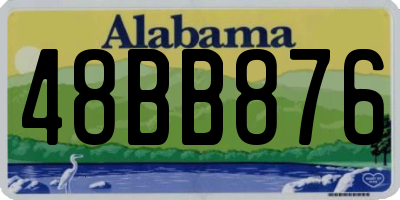 AL license plate 48BB876