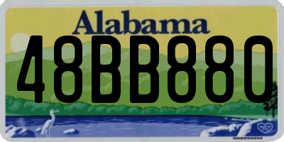 AL license plate 48BB880