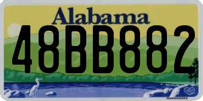 AL license plate 48BB882