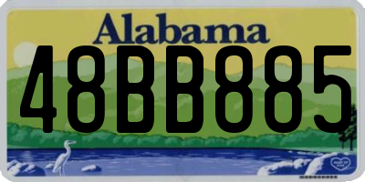AL license plate 48BB885