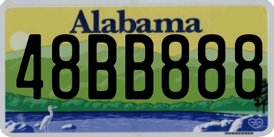 AL license plate 48BB888